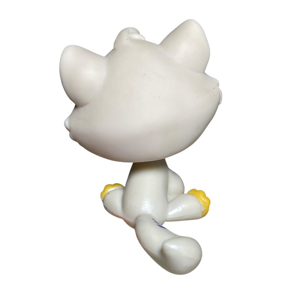 Authentic Littlest Pet Shop LPS Cat Kitten #1364 Beige Cat Hasbro Original - Picture 2 of 6